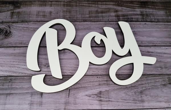 Schriftzug Boy aus Holz