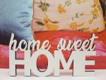 Schriftzug Home sweet home aus Holz