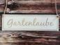 Preview: Holzschild - "Gartenlaube"