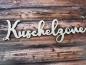 Preview: Schriftzug Kuschelzone aus Holz