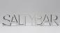 Preview: Schriftzug Saltybar mit/ohne Aufsteller aus Holz in weiß