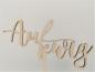 Preview: Cake Topper Caketopper Tortenstecker Tortenaufsatz "Auf ewig" zur Hochzeit aus Holz