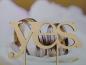 Preview: Cake Topper Caketopper Tortenstecker Tortenaufsatz "yes" zur Hochzeit aus Holz