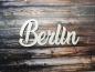 Preview: Schriftzug Stadtname Berlin aus Holz in weiß