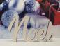 Preview: Schriftzug Noel zu Weihnachten aus Holz in weiß optional auch mit Aufsteller
