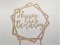 Preview: Tortenaufsatz/Caketopper Cake Topper Happy Birthday aus Holz