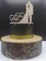 Preview: Cake Topper Caketopper Tortenstecker Tortenaufsatz "Brautpaar mit Mr & Mrs" zur Hochzeit aus Holz