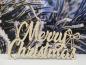 Preview: Schriftzug Merry Christmas aus Holz - optional mit Aufsteller