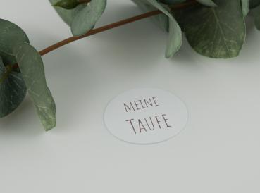 Taufdekoration / Tischkonfetti "Meine Taufe" - Regenbogendesign im 24er Set