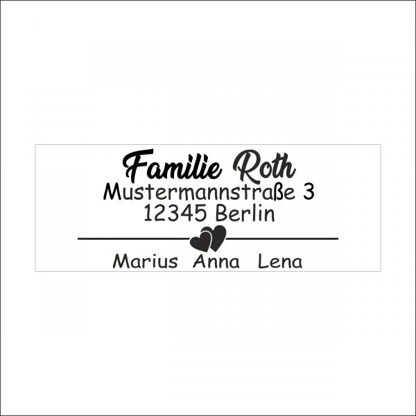 Familienstempel - Adressstempel - EOS Line - Express