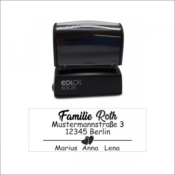 Familienstempel - Adressstempel - EOS Line - Express