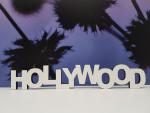 Schriftzug Hollywood aus Holz